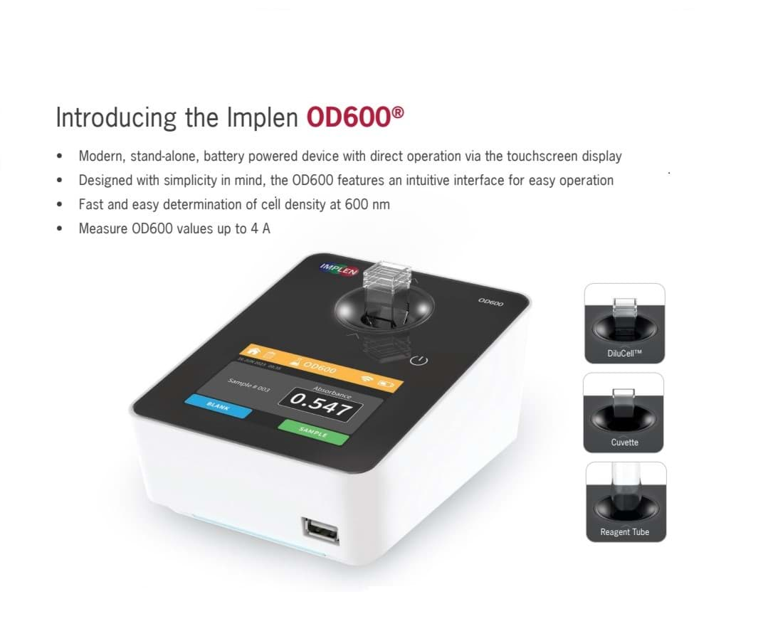 Introducing the new diluphometer of Implen OD600 